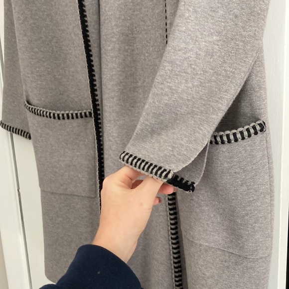 Gray duster coat - Picture 4 of 5